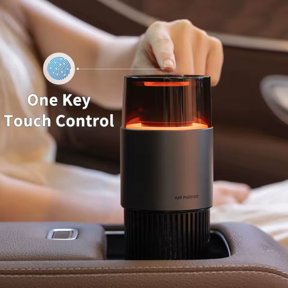 USB Air Purifier/Ionizer – Car Air Freshener with Removable Cartridge, Negative Ion Technology