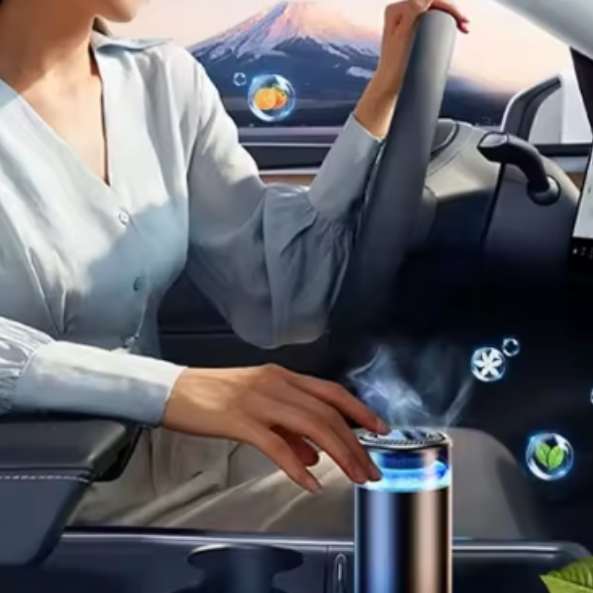 CAFELE Smart Aroma Diffuser – Ultrasonic Atomization + Car Air Purifier with LED