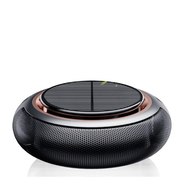 Solar Aromatherapy Diffuser for Car – Solar-Powered Air Freshener with Marine Scent and Essential Oil Extension