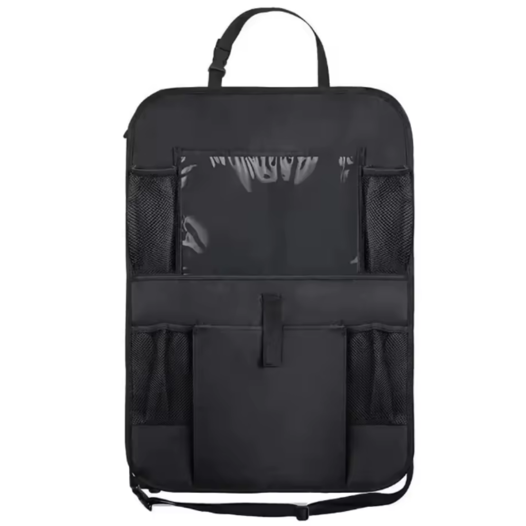 Car Back Seat Organizer – Tablet Holder, Multiple Pockets, Protective Cover