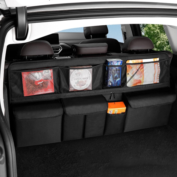 Hanging Mesh Storage Bag – Multifunctional Organizer for Car/SUV Seat Back