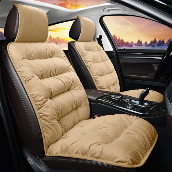 Luxury Plush Seat Cushion – Thick, Warm and Universal Front Cover